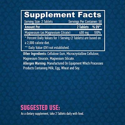 Magnesium Citrate Haya Labs 100tabl Magnesium Citrate Haya Labs 100tabl