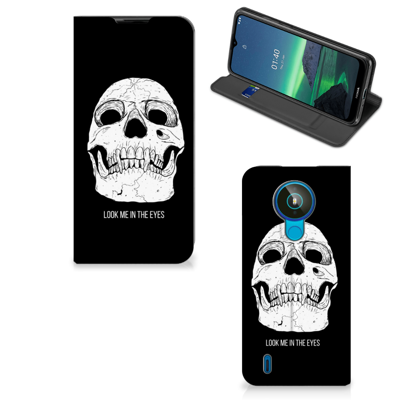 Mobiel BookCase Nokia 1.4 Skull Eyes Mobiel BookCase Nokia 1.4 Skull Eyes