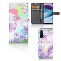 OnePlus Nord CE 5G | Telefoonhoesje | Met pasjeshouder | Bird - thumbnail