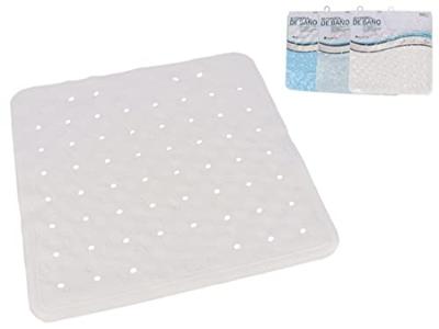 Gerimport Badmat Anti-slip 45 x 45 Cm Rubber Wit