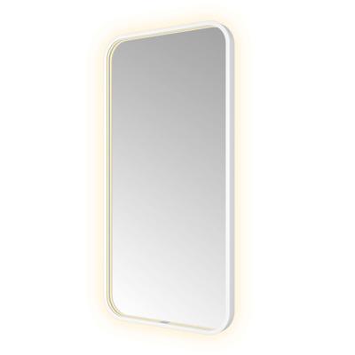 Hotbath &MORE Spiegel direct en indirect LED spiegelverwarming color changing dimbaar met afstandsbediening Mat wit SSQ510WH