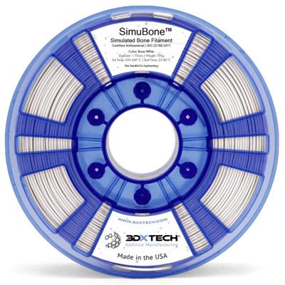 3D Xtech BON2030750W Simubone Modeling Filament PLA kunststof Antibacterieel, Geurarm 2.85 mm 750 g Wit 1 stuk(s) 3D Xtech BON2030750W Simubone Modeling Filament PLA kunststof Antibacterieel, Geurarm 2.85 mm 750 g Wit 1 stuk(s)