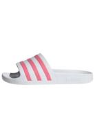adidas Adilette Aqua Slippers Dames Wit Roze - thumbnail
