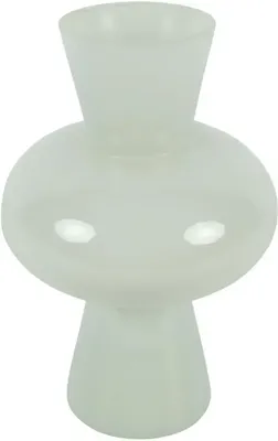 Countryfield vaas glas ramira 14x21cm wit