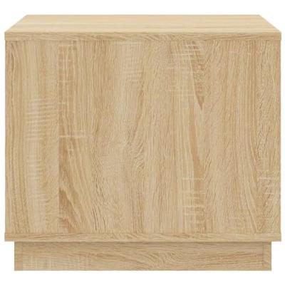 Salontafel 51x50x44 cm bewerkt hout sonoma eikenkleurig