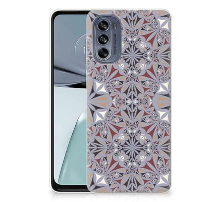 Motorola Moto G62 5G | TPU | Siliconen hoesje | Flower Tiles