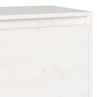 Tv-meubel 140x35x40 cm massief grenenhout wit - thumbnail