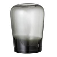 Bloomingville - Glass Vase Ø 13,5 cm - Grey (32122879) - thumbnail