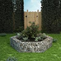 VidaXL Gabion plantenbak verhoogd zeshoekig 200x173x40 cm - thumbnail