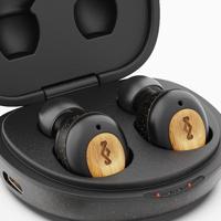 The House Of Marley CHAMPIONTWSBK Headset Draadloos In-ear Muziek USB Type-C Bluetooth Zwart, Hout - thumbnail