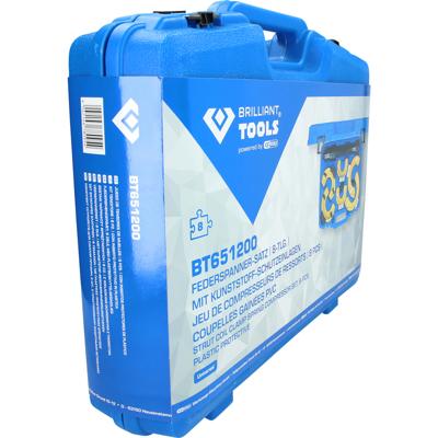 Brilliant Tools BT651200 Brilliant Tools BT651200 Veerspanset, 15-delig, met kunststof bescherminlays