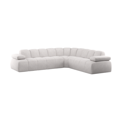 Woood Mojo hoekbank rechts bouclé Ecru Melange