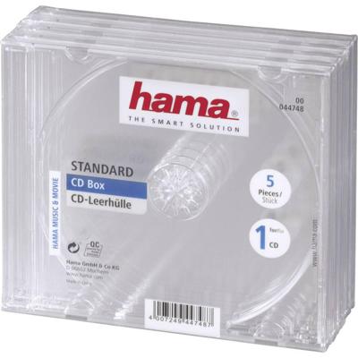 Hama cd box transparant 5pak