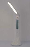 Globo BureaulampTyrell wit met klok - 58329W - thumbnail