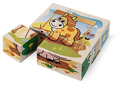 Eichhorn houten blokpuzzel boerderij