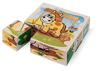 Eichhorn houten blokpuzzel boerderij - thumbnail