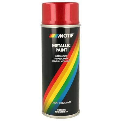Motip spuitbus 400ml metallic rood