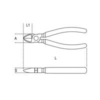 Beta 1082G 160 Zijkniptangen | handgreep voorzien van dubbel gelaagde anti slip PVC | industriële afwerking - 010820066 010820066 - thumbnail