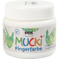 Creativ Company Mucki vingerverf, wit, 150 ml/ 1 doosje - thumbnail
