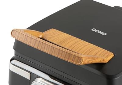 DOMO WAFFELEISEN - INKY BLACK Wafelijzer Controlelampje, Anti-aanbaklaag, Traploze temperatuurregeling, Timerfunctie Zwart DOMO WAFFELEISEN - INKY BLACK Wafelijzer Controlelampje, Anti-aanbaklaag, Traploze temperatuurregeling, Timerfunctie Zwart