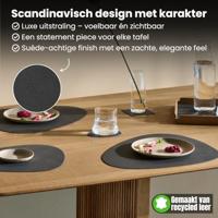 LIND DNA Onderzetters Nupo - Leer - Metallic - 13 x 11 cm - 4 Stuks - thumbnail