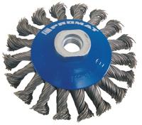 Promat/Tecwerk Staaldraadborstel | d. 100 mm draaddikte 0,5 mm | staal 13 mm | 12500 min-¹ - 4000841150 - thumbnail