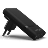 Platinum GaN PD65W platte adapter zwart met 2x USB-C PD3.0 QC3.0 - thumbnail