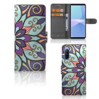 Sony Xperia 10 III Hoesje Purple Flower - thumbnail