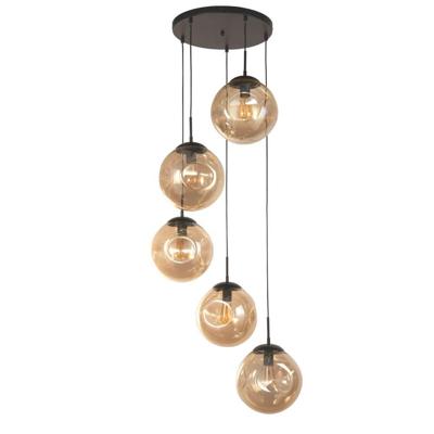 Searchlight Design hanglampPunch 5-lichts - 22123-5BK
