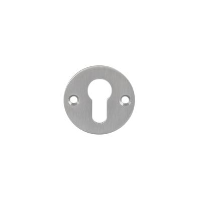 P&E P+E Rozet profielcilindergat rond ø55x2mm met schroefgaten rvs geborsteld