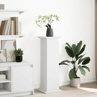 VidaXL Sokkel met opbergruimte 31x30x90 cm bewerkt hout wit - thumbnail