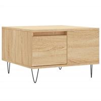 Salontafel 55x55x36,5 cm bewerkt hout sonoma eikenkleurig - thumbnail
