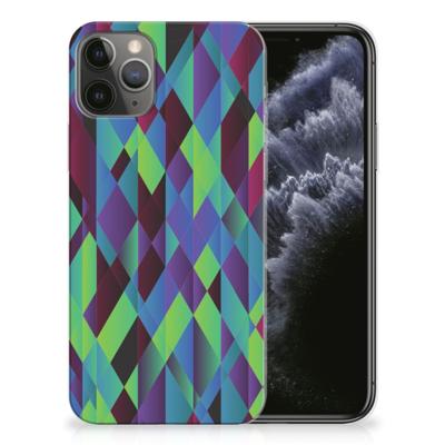 Apple iPhone 11 Pro | TPU Hoesje | Abstract Green Blue