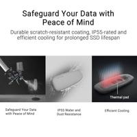 ASUS COBBLE Gray SDD-behuizing Grijs M.2 - thumbnail