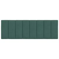 Hoofdbordkussen 140 cm fluweel donkergroen - thumbnail
