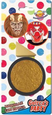 Gouden schmink doosje met sponsje