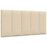 Bedframe zonder matras "Hanko" 90x200 cm stof crèmekleurig - thumbnail