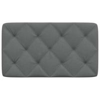 Hoofdbordkussen 80 cm stof donkergrijs - thumbnail