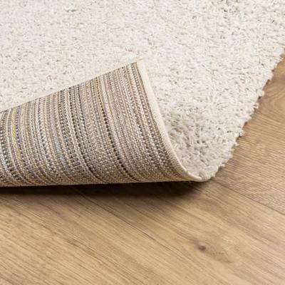 VidaXL Vloerkleed pamplona shaggy hoogpolig modern 60x110 cm crème