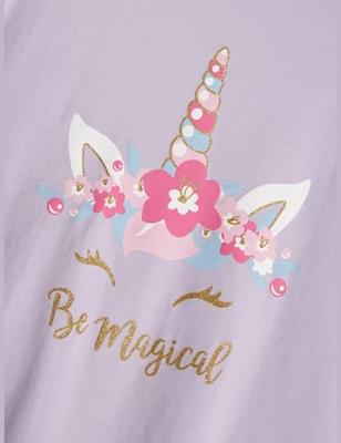 Name it kinder-meisjes pyjama katoen - Pastel Lilac - Organisch katoenen meisjes nachtkleding - 128 - 128