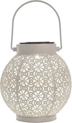 Solar lantaarn metaal gebroken wit I Anna's Collection - Annas collection Solar lantaarn metaal gebroken wit I Anna's Collection - Annas collection