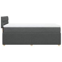 Boxspring met matras stof donkergrijs 80x200 cm - thumbnail