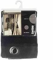 Gordijn 140 x 260 cm Rooster Zwart (6 Stuks) - thumbnail