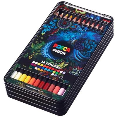 Posca Kleurpotloden, doos met 36 stuks Posca Kleurpotloden, doos met 36 stuks