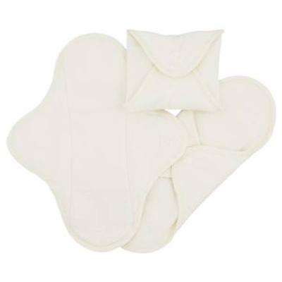 Wasbaar maandverband – ImseVimse Full Cycle Kit (Design: Wit / Natuurlijk)