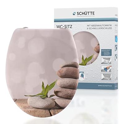 Schutte Duroplast WC-bril STONE PYRAMID met soft-close en quick-release
 82380 - thumbnail