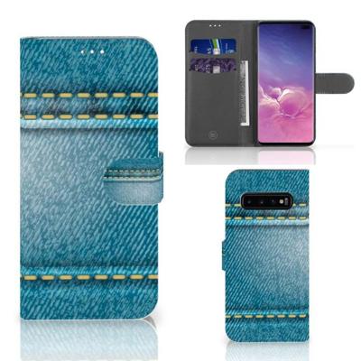 Samsung Galaxy S10 Plus | Wallet Case | met Pasjes | Jeans