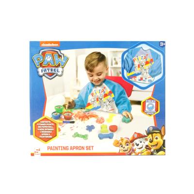 Paw Patrol vingerverfset met schort blauw