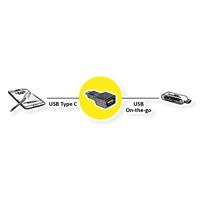 VALUE USB 3.2 Gen 1-adapter, USB Type C - A, M/F, OTG, zwart - thumbnail