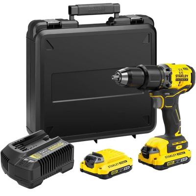 Stanley FatMax Brushless schroefklopboormachine in koffer, 18 V, 2 x 2.0 AH Stanley FatMax Brushless schroefklopboormachine in koffer, 18 V, 2 x 2.0 AH